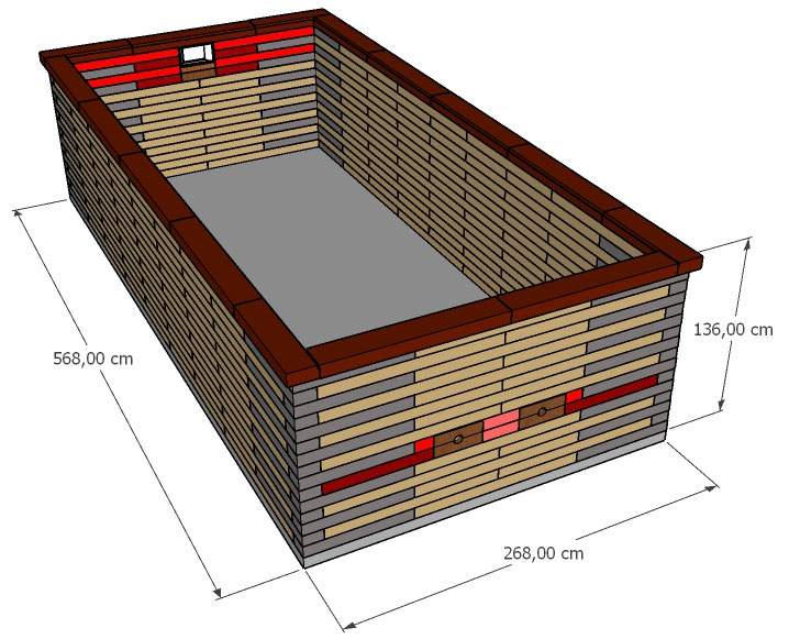 Pisciz N570 enterree, semi-enterree