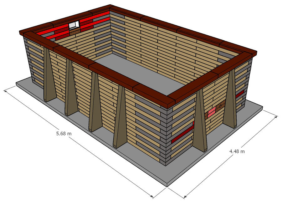 Pose 1/3 enterrée ou hors-sol
